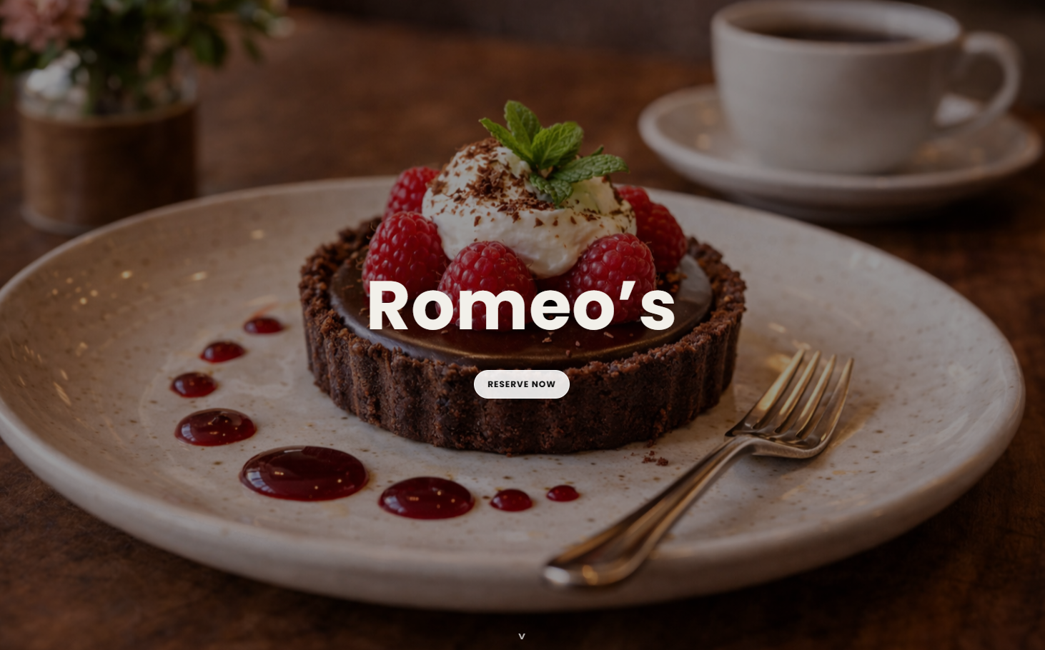 Restaurant demo website preview